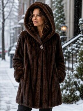 Vintage Female Mink Fur Coat – Luxury Piece, Exceptional Quality, Ptp 21''
